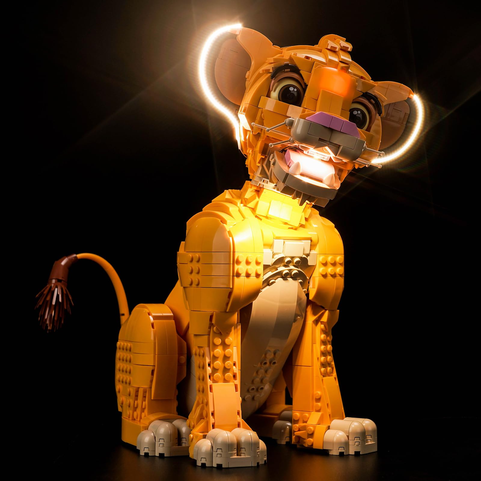 Led Licht Set für Lego 43247 Disney Simba der Junge König der Löwen (Kein Lego), Dekorationsbeleuchtungsset für Lego Young Simba The Lion King Kreative Spielzeug - Standard Version 3