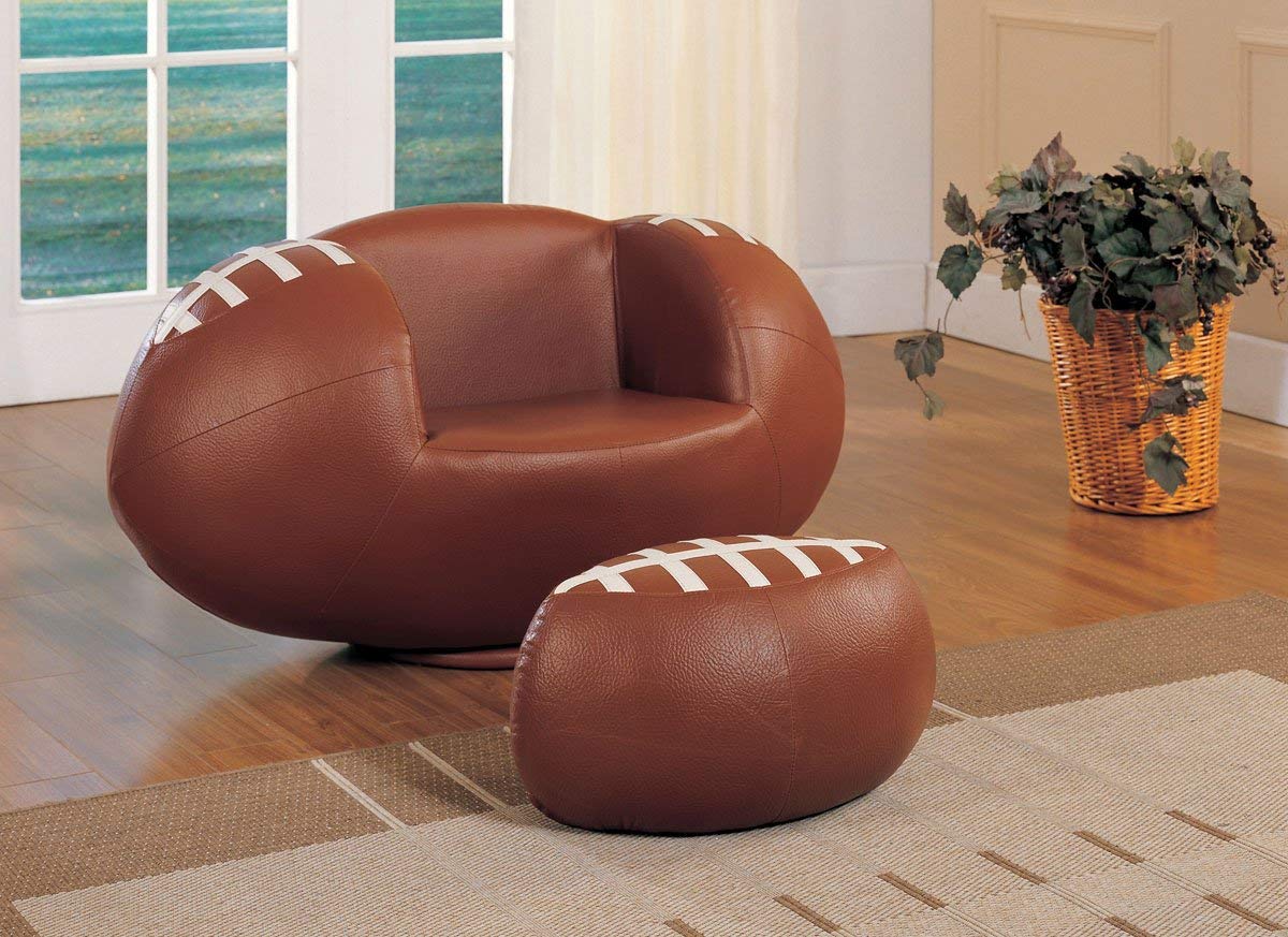 Best kids chair football with ottoman