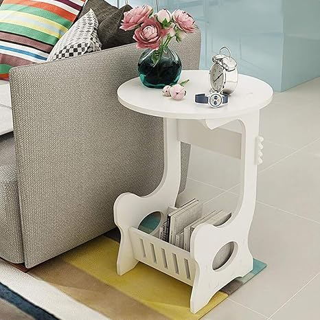 Amazon Com Cjc Tables Round Side End Table Magazine Holder