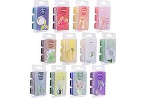 pliadvbu Scented Soy Wax Melts | Set of 12 Assorted 2.5oz Wax Cubes/Tarts | Home Fragrance for Candle Wax Warmer | Bulk Value