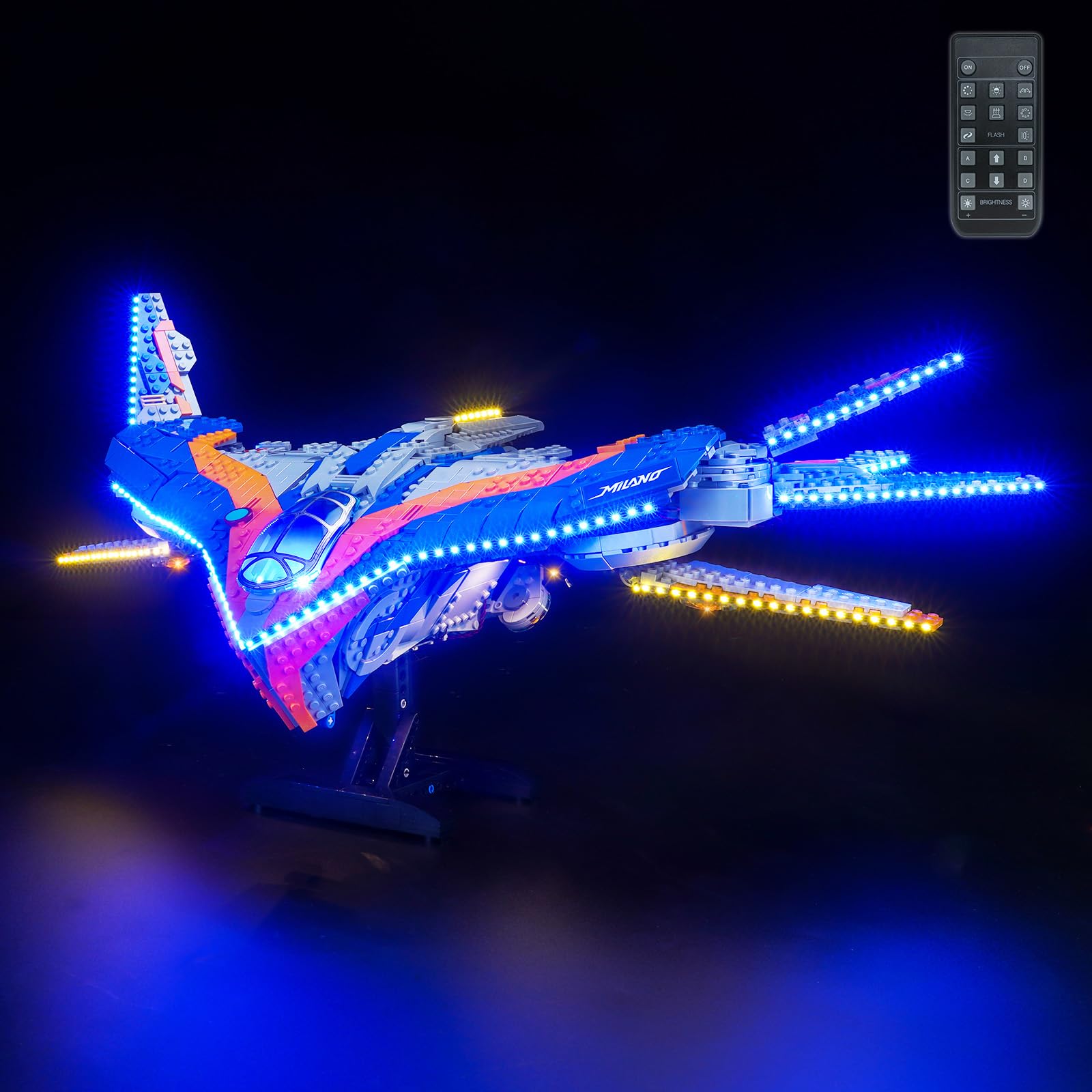 LocoLee RC Light Kit for Lego Guardians of the Galaxy: The Milano, Lighting Set for Lego Marvel 76286 Set - Not Include Models, Just Light Kit — image 1