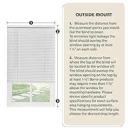 Cordless Light Filtering Mini Blind - 45 Inch