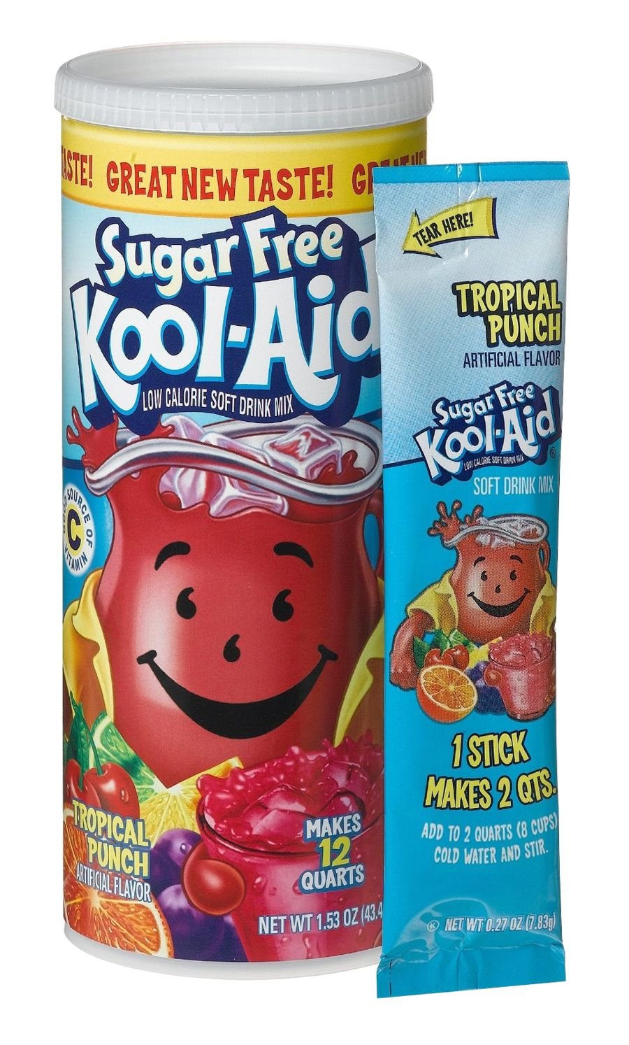 KoolAid Sugar Free Grape Soft Drink Mix pkts Powdered