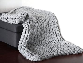 Weihnachtsgeschenk Wolle Garn Stricken Decke Handgemachte Klobige