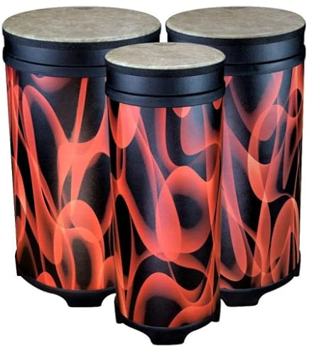 Amazon.com: Remo Festival Tubano Drum Set, 3-Piece Nested Set with