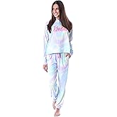 INTIMO Mattel Barbie Doll Logo Tie Dye Womens' Pajama Loungewear Hooded Jogger Set