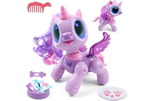 BIRANCO. Unicorn Robot Toys for Girls Age 3-5, Remote Control Electronic Pet, Gesture Sensing, STEM Play, Surprise Interactive Toy for Toddler Gifts and Kids Age 4 5 6+ Years Old