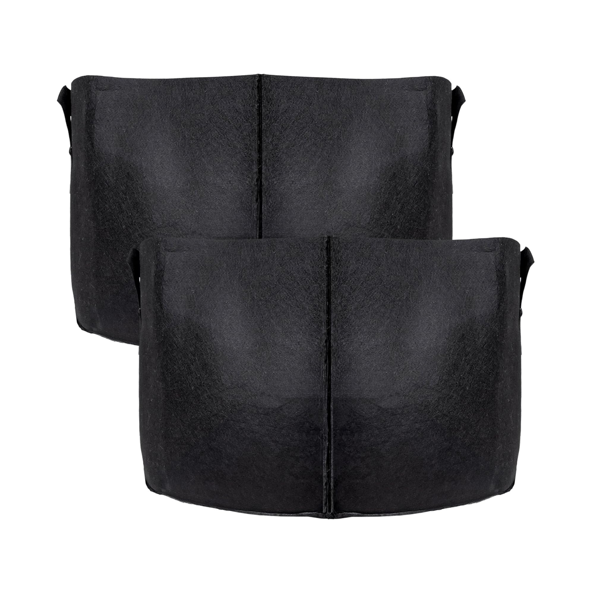 INTIRILIFE 2x planting bag made of fleece fabric 56 litres -15 gallon 50 x 30 cm - plant planter with carrying handles for garden, greenhouse - planter planter planter bag plant bag potato bag