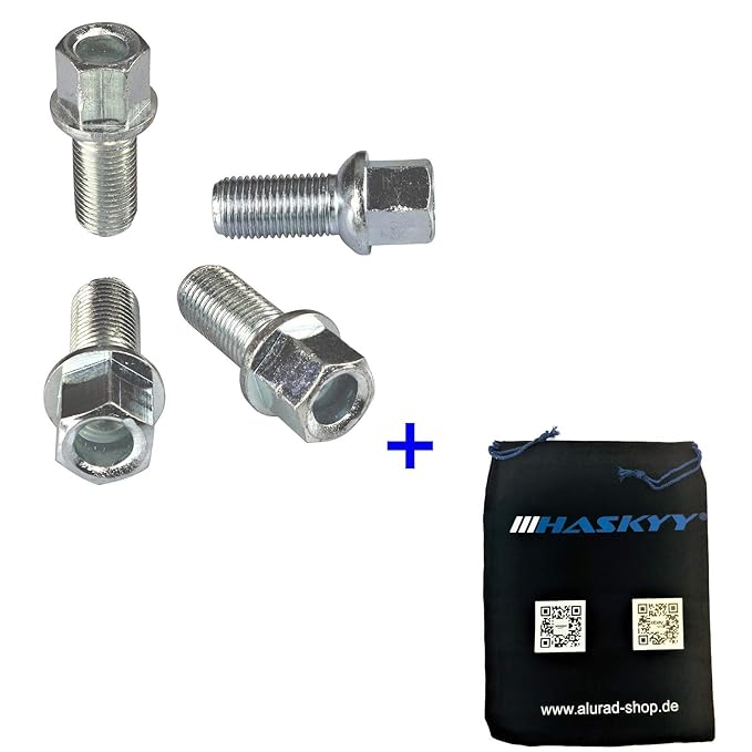 20 Radschrauben M14x1,5x27 I R13 Kugel Kugelbund I Durchmesser D=26mm I MADE IN EU I SW 17mm