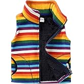 Mud Kingdom Boys Girls Polar Fleece Vest Winter Thick Warm Outerwear Funny Cartoon