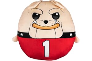 THE SLEEP SQUAD Sleep Squad Georgia Bulldogs Hairy Dawg 12" Mascot Kiri Cloud Plushie - Official Collegiate Plush