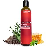 Uhuru Naturals Original Chebe Oil with Karkar Hair Growth (8 oz) - Ancient Sudan &amp; Chad Remedy All Hair Types. Sesame Oil, Chebe &amp; Rosemary | Nourish, Strengthen &amp; Lock in Moisture ChebeUSA