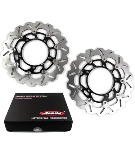 飛龍リング Amazon.com: Arashi Brake Disc Rotors Front and Rear for