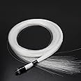 AZIMOM 50pcs*13.1ft PMMA Plastic Fiber Optic Strands End Glow 0.75mm/ 0.03in Optical Fiber Cable Roll for Star Sky Ceiling All Kind led Light Engine Source Driver