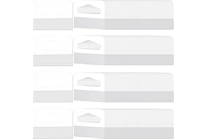 AOJSUP 1500 Pcs Clear Slot Hole Hang Tags Self Adhesive Hanging Tabs Plastic Retail Hang Clear Tabs Adhesive Sticker for Store Display(Wide Triangle Hole, 1.57 x 1.18 Inch)