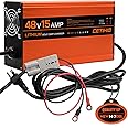 48 Volt Lithium Battery Charger for Golf Carts with Anderson Plug. 15 AMP Golf Cart LIFEPO4 Battery Charger. 16FT, 3-Stage Charge Technology, (Output: 58.4 Volts) 3-5 Hours Full Charge, Smarter