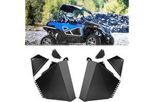 KEMIMOTO Aluminum Lower Doors Compatible with CFMOTO ZForce 800, Black Powder Coated Lower Half Door Panels Insert Compatible