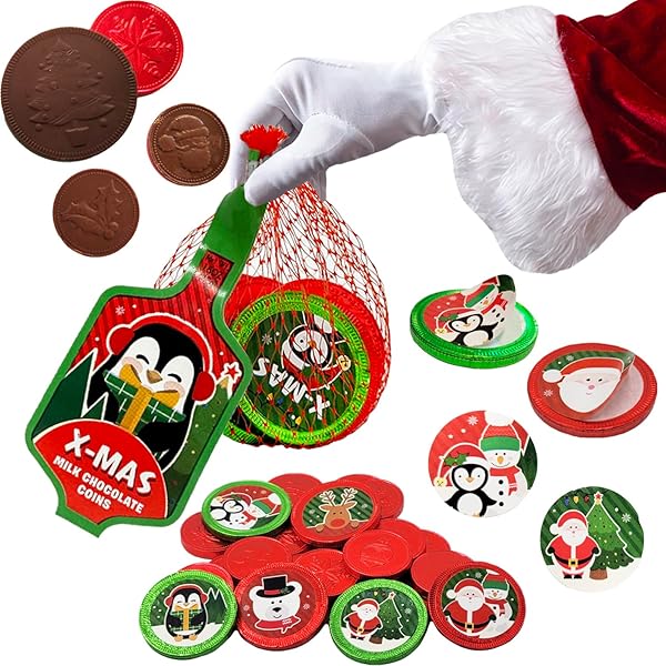 FRUIDLES CHRISTMAS X-MAS MILK CHOCOLATE SNACK IN MESH...
