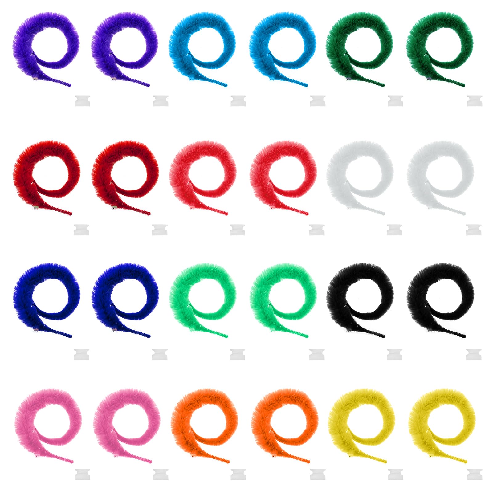 oruola Worm on a String,24pcs Magic Twisty Worm Toys,Invisible Twisty Caterpillar,Colorful Fuzzy Worms for Cats,Magic Fuzzy Worms Toys for Parties and Pet Entertainment