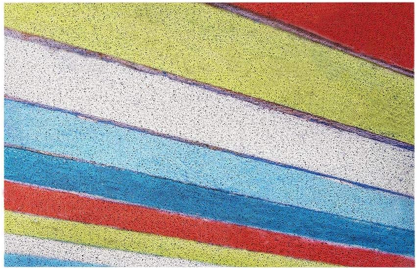 Darkyazi 23.6" x 35.4" Colorful Doormats Entrance Front Door Rug Funny Outdoors/Indoor/Bathroom/Kitchen/Bedroom/Entryway Floor Mats，Non-Slip Rubber (Rainbow Floor)