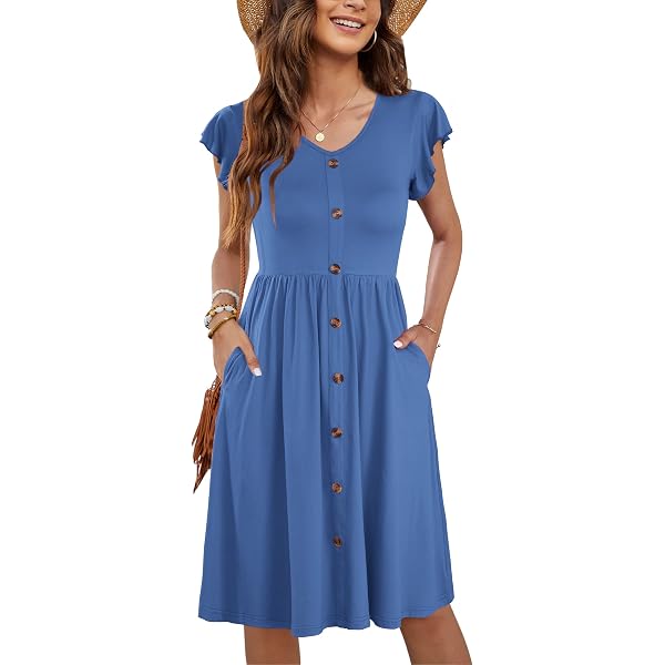Womens Casual Long Sleeve T-shirt Dress Knee Length Jamaica