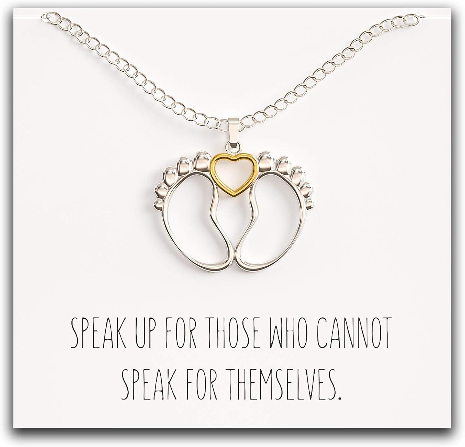 baby feet necklace charm