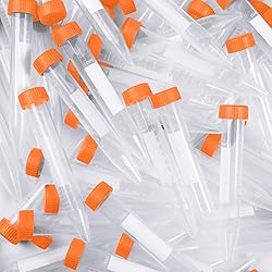 Konohan 200 Pcs Conical Centrifuge Tubes Plastic