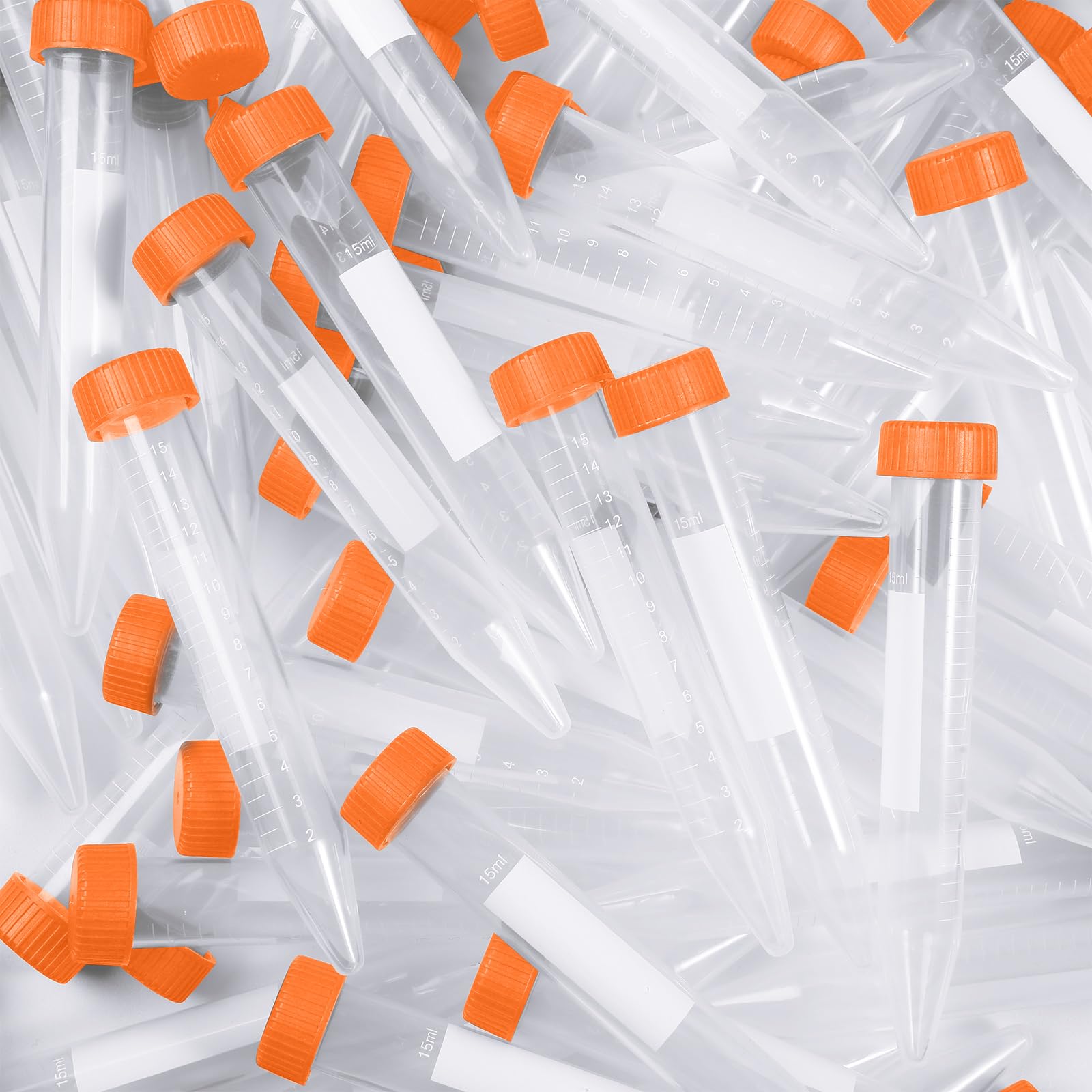 Konohan 200 Pcs Conical Centrifuge Tubes Plastic