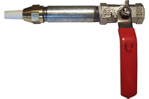 ABRASIVE MECHANICS Sandblaster Nozzle Gun with Holder, Valve, Tip, Long-Lasting Steel