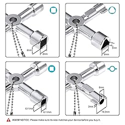 DURATECH 4 Way Sillcock Key Set, Utilities
