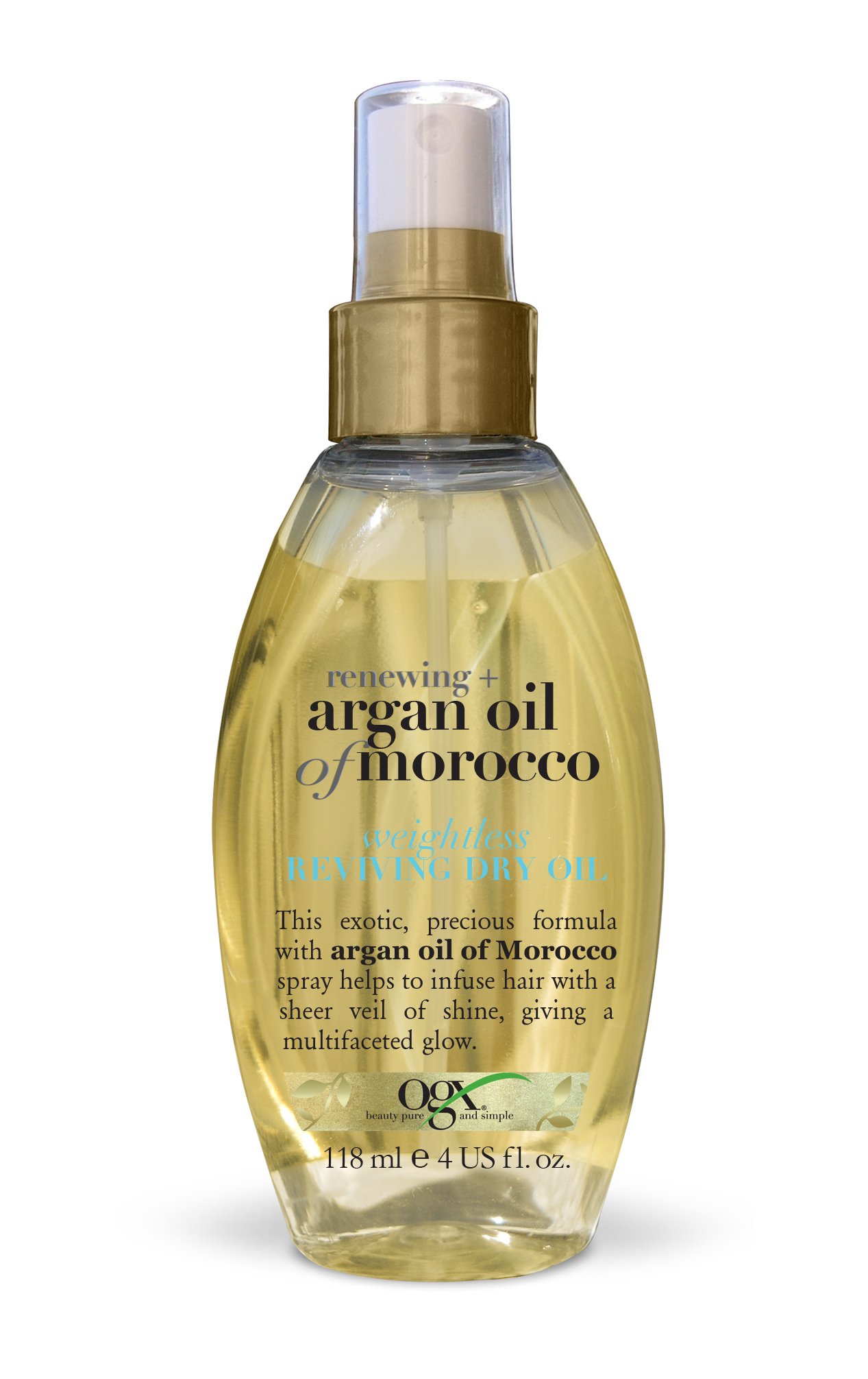 OGX Renewing + Argan Oil of Morocco Extra Weightless Reviving Dry Oil, 118 ml