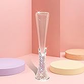 TISHAA Bling Rhinestone Champagne Glasses Set – Elegant Crystal Glass with Artificial Diamonds – 150ml Capacity, Perfect for Weddings, Anniversaries, Christmas (Single Champagne Glass)