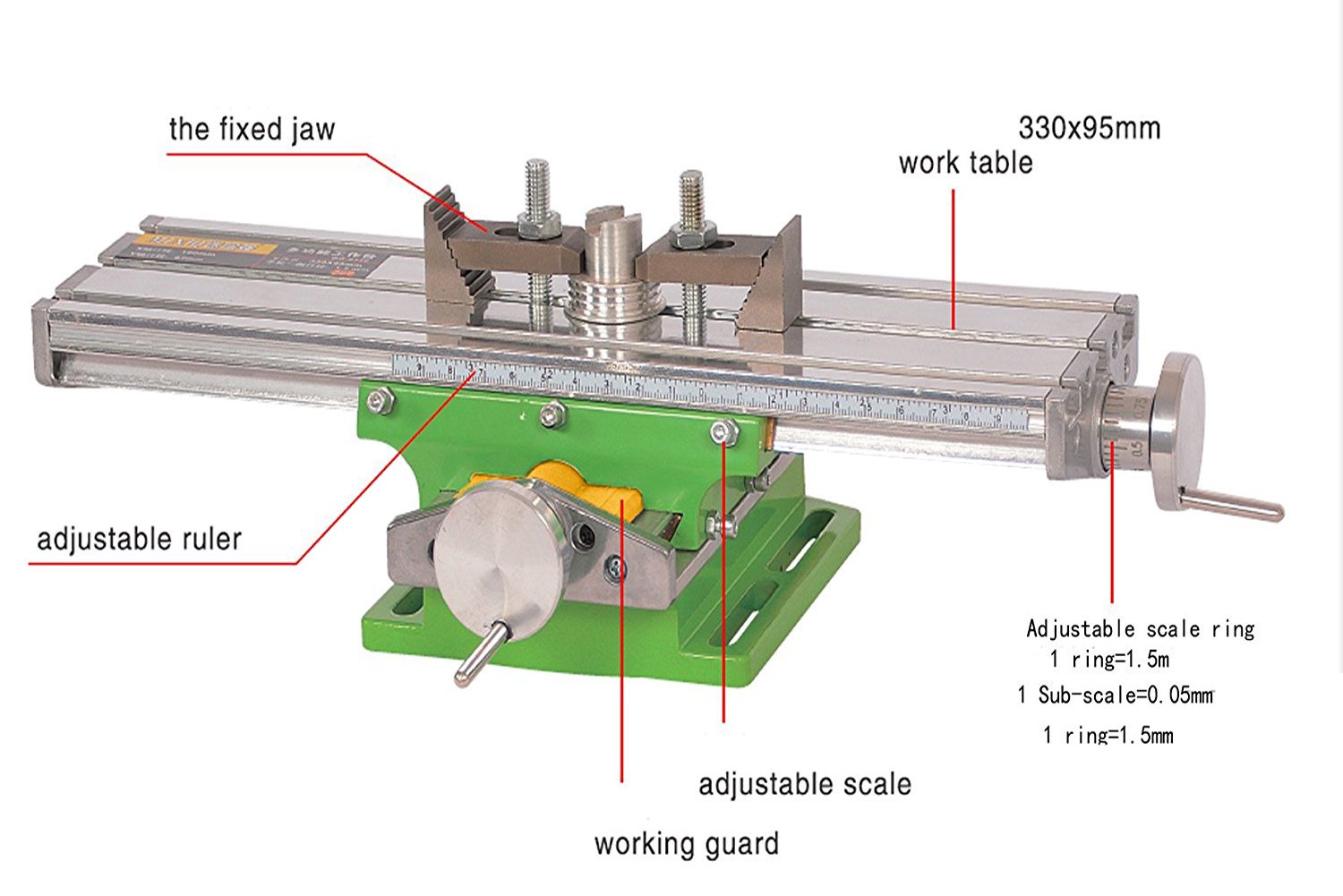 AMYAMY Compound Slide Table / Worktable Milling Working Cross Table