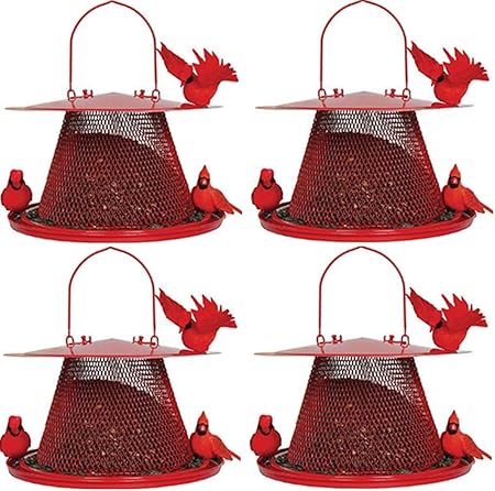 Amazon Com Perky Pet C00322 Red Cardinal Bird Feeder Pack Of 4