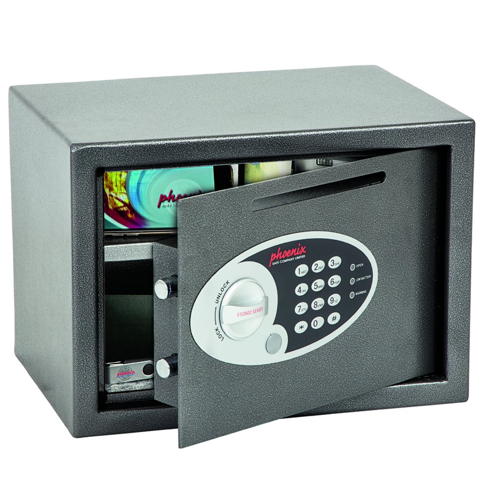 Phoenix Safe Company SS0802ED Size 2 Vela Deposit Home/Office Security Safe with Electronic Lock