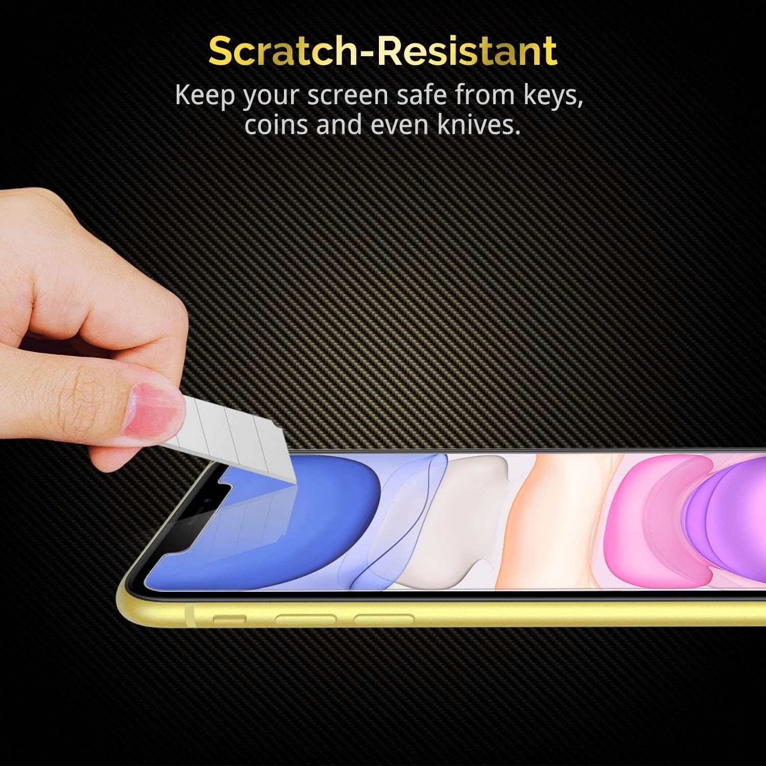 UNBREAKcable Screen Protector iPhone 11/XR, Phone Screen Protector, Anti-Scratch/Fingerprint, Bubble Free, Perfect fit - Image 5