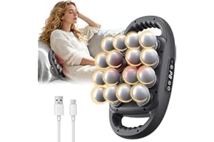 16-Head Massage Gun Deep Tissue Massager, Portable Back Massager with 9 Modes & 9 Intensities, 16-Head Wide Coverage, 50kg De