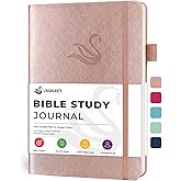 Bible Study Journal for Women – Guided Christian Notebook with Bible Reading Tracker, Prayer Prompts, Church Notes & Bible Study Supplies, Bible Journaling Kit, Beautiful Faith Gift for Her