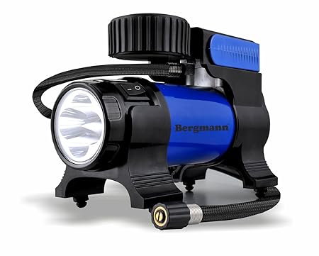 Bergmann Typhoon Car Tyre Inflator (Blue)
