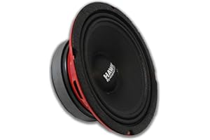 American Bass USA Bass Hawk65 6.5'' Midrange Midbass Car Speaker with Grill, 500W, 4 Ohm