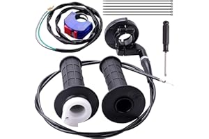 MRELC Mini Bike Throttle Cable Assembly Kit fit for Coleman CT200U CT200U-EX BT200X Baja DB30 Warrior MB200 Predator 212cc Massimo Motovox 196cc 200cc 6.5hp Engine Parts (7/8" Handlebar)