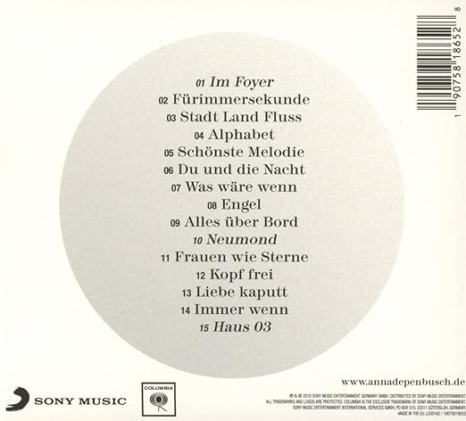 Das Alphabet Der Anna Depenbusch In Schwarz Weiss Solo Am Klavier Anna Depenbusch Amazon Fr Cd Et Vinyles