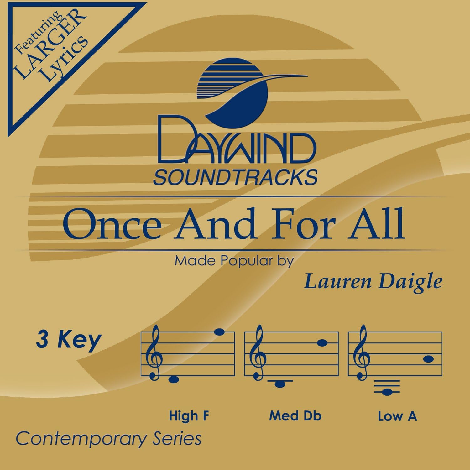 Once And For All Accompaniment/Performance Track