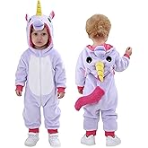 TONWHAR Infants Toddlers Halloween Cosplay Unicorn Costume Kids' Animal Outfit Snowsuit