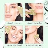 Plantifique Gua Sha Jade Tool - Natural Face Massage & Skincare view 4