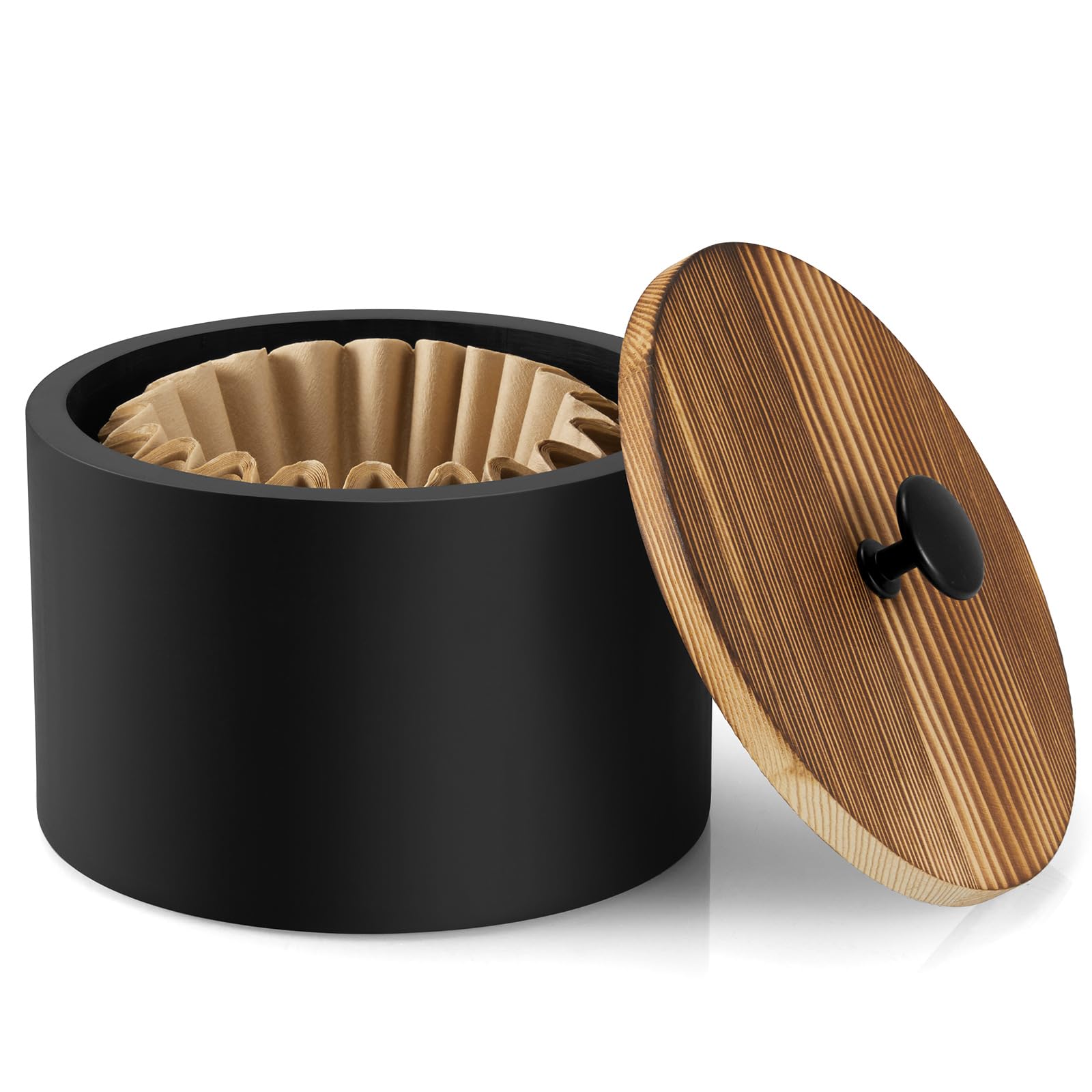 Photo 1 of ***SIMILAR ITEM***
BWODYAY Coffee Filter Holder, Wood Filter Storage Container for Counter, Coffee Bar Accessories for Home Decor, Black