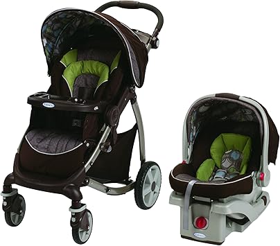 graco click connect stroller green