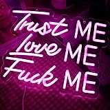 QiaoFei LED "Trust Me Love Me Fuck Me" Neon Sign