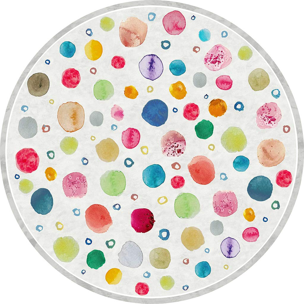 Vilber, Dots DU-20 Vinyl Rug Round Diameter 65 cm