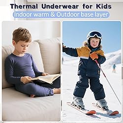 Boys Thermal Underwear Ultra Soft Kids Long Johns